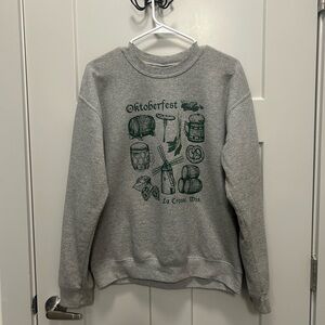 Gray Oktoberfest Graphic Men's Sweater